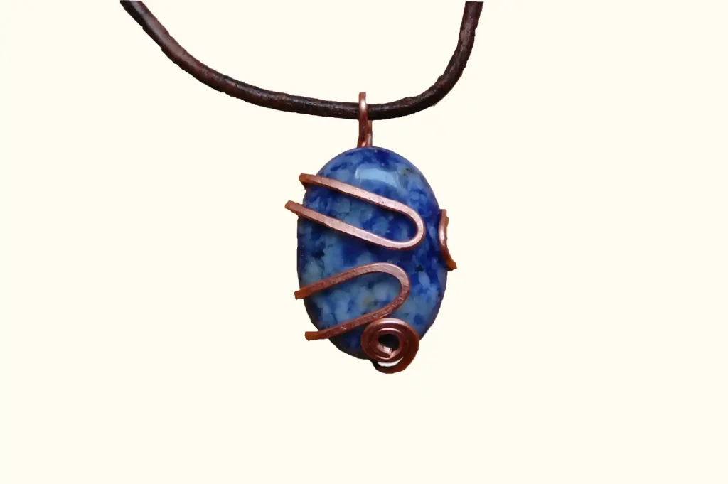 Naszyjnik Jaspis w miedzi